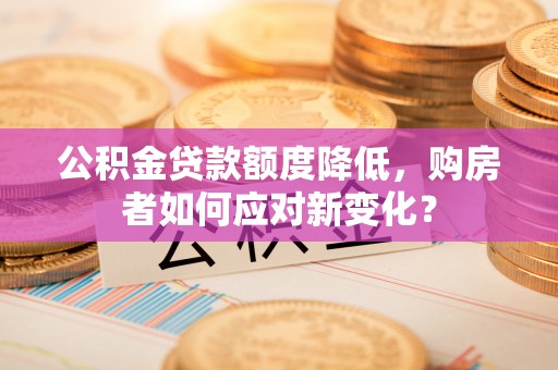 历下公积金贷款额度降低，购房者如何应对新变化？