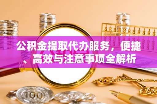 历下公积金提取代办服务，便捷、高效与注意事项全解析