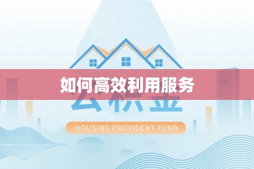 历下如何高效利用服务